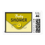 Yellow Baby Button Envelope Postage Stamps