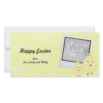 Yellow Baby Chick Easter Photo Cards