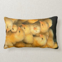 Yellow Baby Chicks Pillows