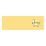 Yellow Baby Pram. Business Card