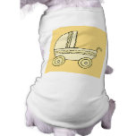 Yellow Baby Pram. Doggie Shirt