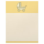 Yellow Baby Pram. Letterhead