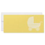 Yellow Baby Stroller. Rack Card Design