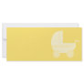 Yellow Baby Stroller. Rack Card Design