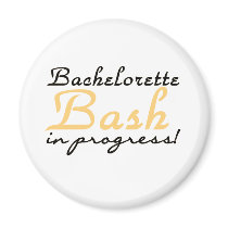 Yellow Bachelorette Bash Tshirts and Gifts Fridge Magnets