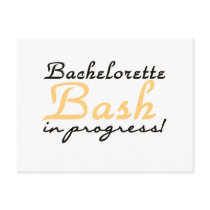 Yellow Bachelorette Bash Tshirts and Gifts Post Card