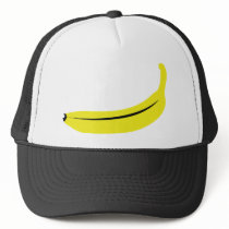 yellow banana fruit mesh hat