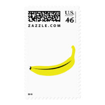 yellow banana fruit stamps
