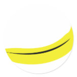 yellow banana fruit stickers