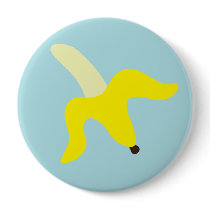 Yellow Banana Pattern Pin