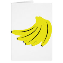 yellow bananas fruits greeting cards