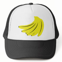 yellow bananas fruits mesh hat