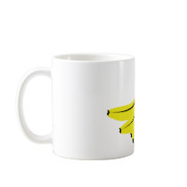 yellow bananas fruits coffee mug