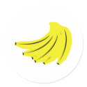 yellow bananas fruits stickers