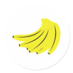 yellow bananas fruits stickers