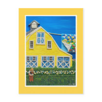 Yellow Barn Postcard