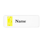 yellow basktball logo custom return address label