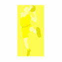 yellow basktball logo