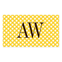Yellow  Bedotted Business Cards