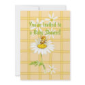 Yellow Bee Baby Shower Invitation