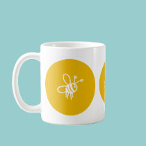 Yellow Bee Mug by vanillapod Yellow Bee Mug