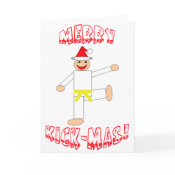 Yellow Belt Merry Kick-Mas! card