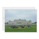 yellow Belvedere Palace, Vienna, Austria flowers Personalized Invitations