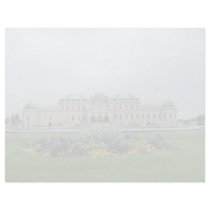 yellow Belvedere Palace, Vienna, Austria flowers Personalized Letterhead