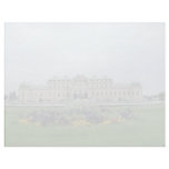 yellow Belvedere Palace, Vienna, Austria flowers Personalized Letterhead
