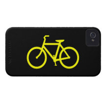 Yellow  Bike Case-Mate iPhone 4 Case