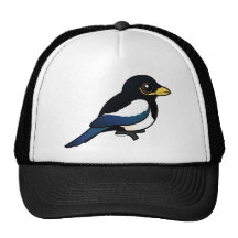 Yellow-billed Magpie Trucker Hats