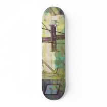 Yellow Binary Fog Skate Deck