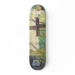 Yellow Binary Fog Skate Deck