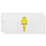 Yellow Bird. Canary. On White. Rack Cards