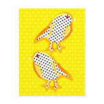 'yellow birds' digital painting Postcard 'yellow birds' digital painting Postcard