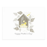 yellow birds family postcards