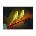YELLOW BIRDS postcards by phedderman YELLOW BIRDS postcards