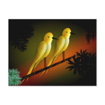 YELLOW BIRDS postcards