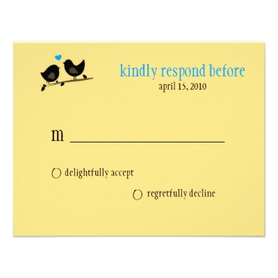 yellow birds rsvp invite