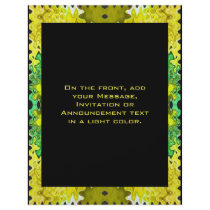yellow black abstract flyers