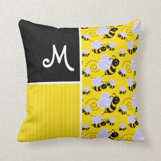 Yellow Black Bee Pillows - Decorative & Throw Pillows Zazzle