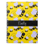 Yellow & Black Bumble Bee Note Book