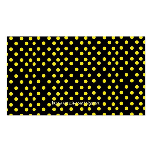 Yellow & Black Business Card (back side)