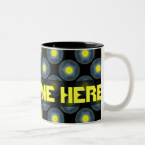 yellow black pattern template mugs