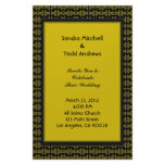 Yellow Black Pattern Wedding Customized Stationery