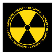 Yellow & Black Radiation Symbol Poster posters by yarddawg Yellow & Black Radiation Symbol Poster posters