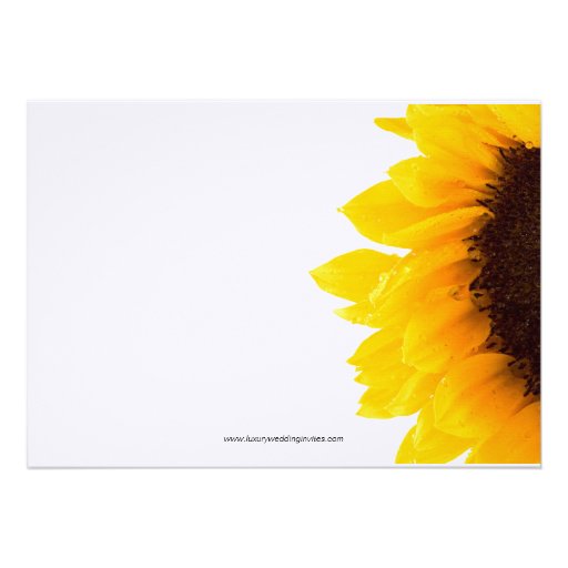 Yellow Black Sunflower Bridal Shower Invitation
