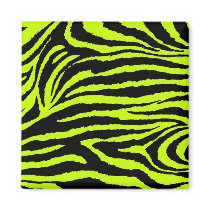 Yellow & Black Zebra magnets by JuJuGarden Yellow & Black Zebra magnets