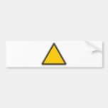 Yellow Blank Sign Bumper Sticker