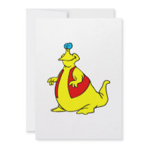 Yellow Blob Alien Invites